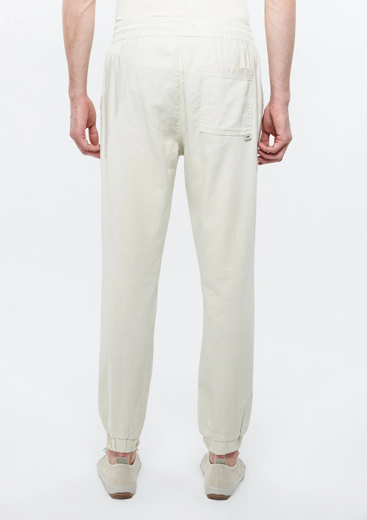 Beige Jogger Pants
