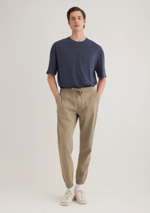Beige Jogger Pants
