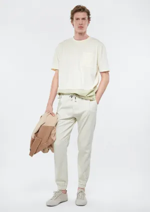 Beige Jogger Pants