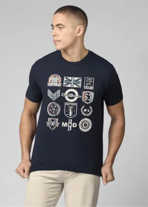 Ben Sherman Scooter Clubs T-Shirt Donker Navy