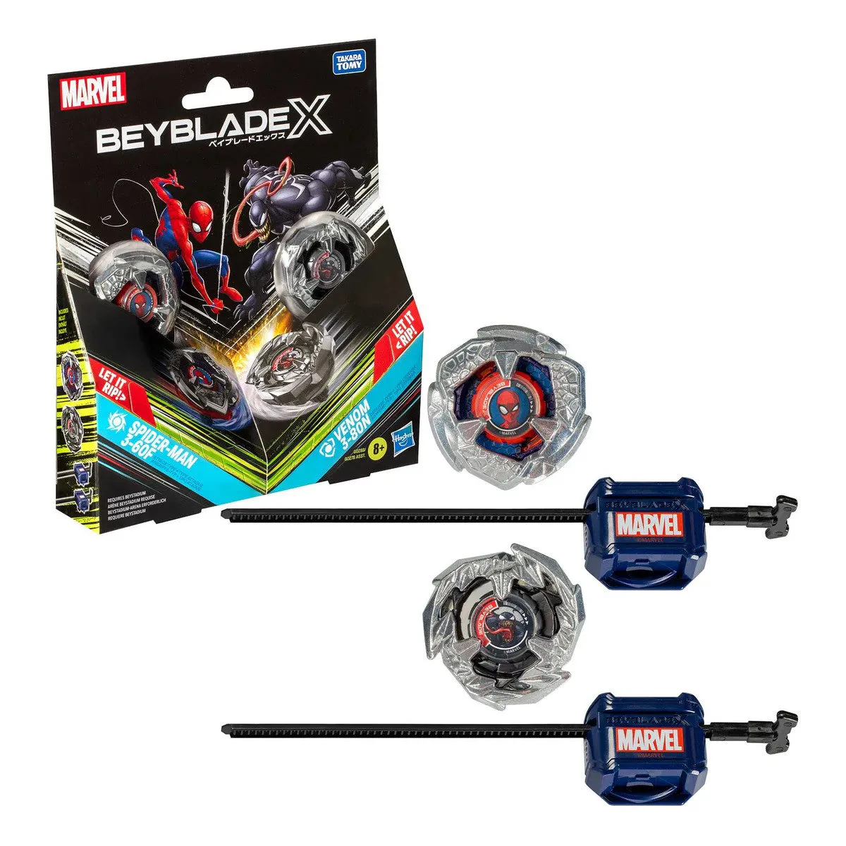 Beyblade X Spider-Man 3-60F vs Venom 3-80N