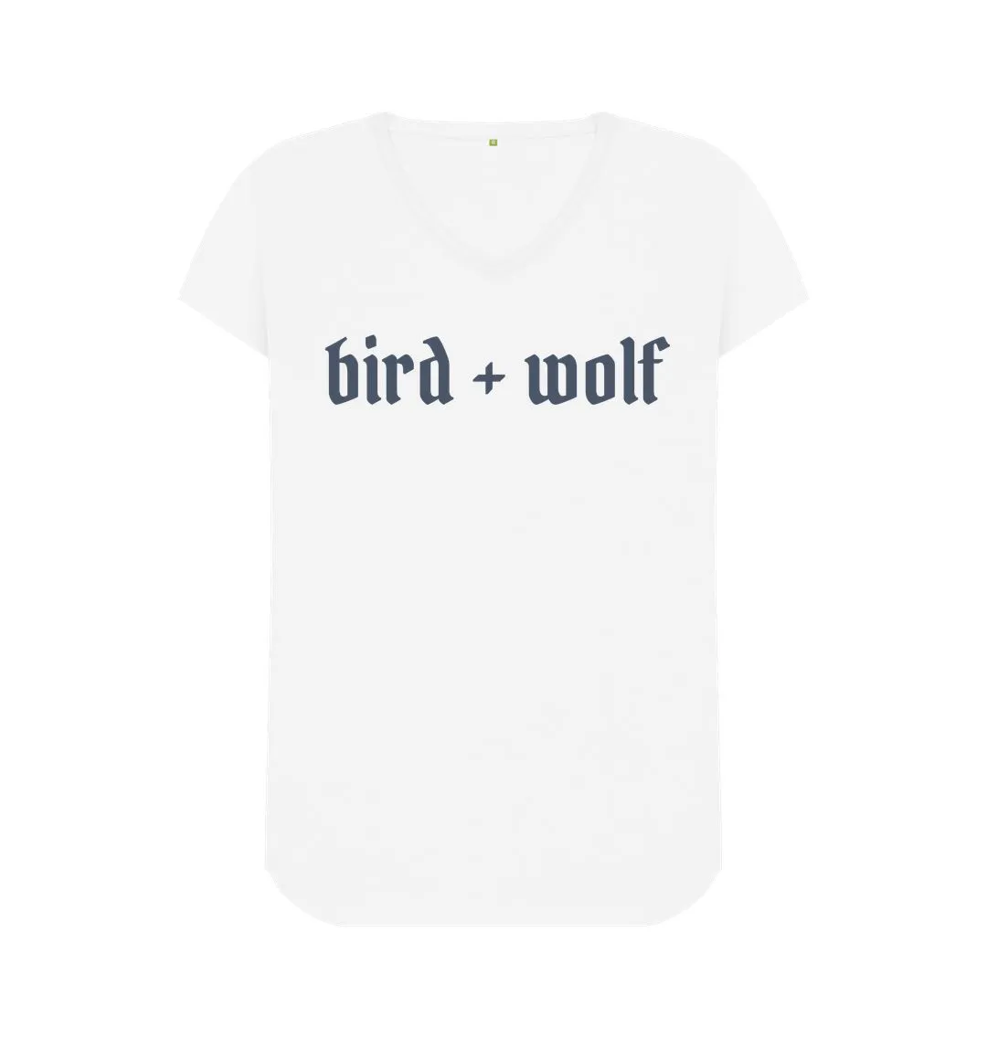 Bird   Wolf V Neck Tee