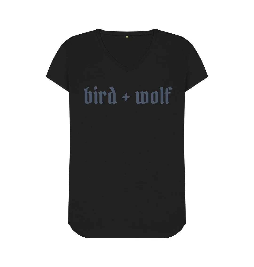 Bird   Wolf V Neck Tee