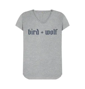 Bird   Wolf V Neck Tee