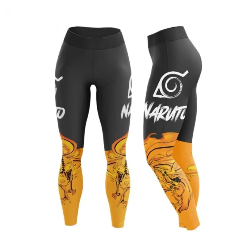 BJJ Rash Guard Women's Naruto 'Kurama' Leggings Yoga Pants