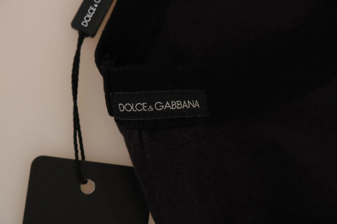 Black Cotton Crewneck T-Shirt