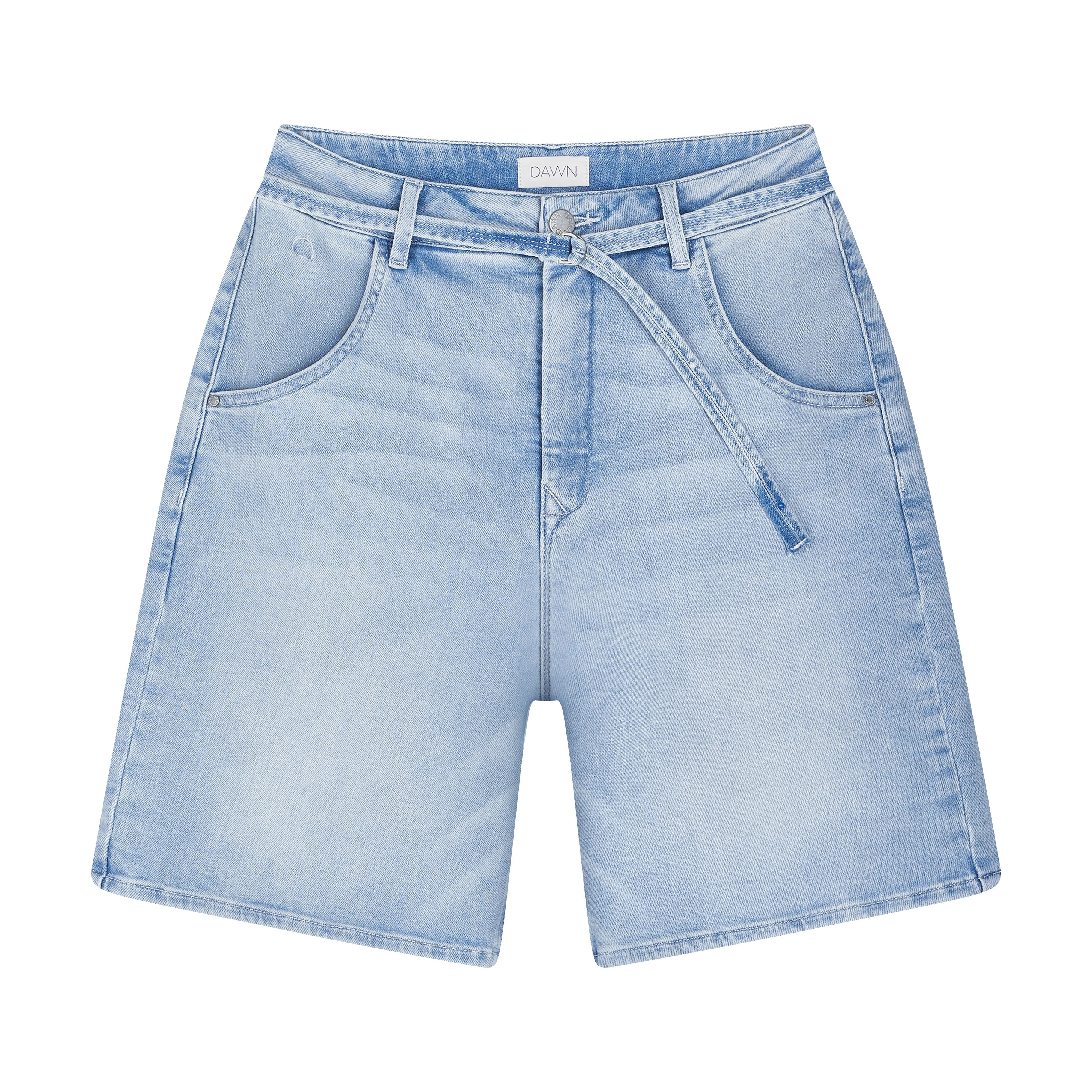 Blinky Soft Denim Shorts Light Blue