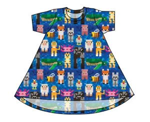 Block Friends Basic T-Shirt Dress