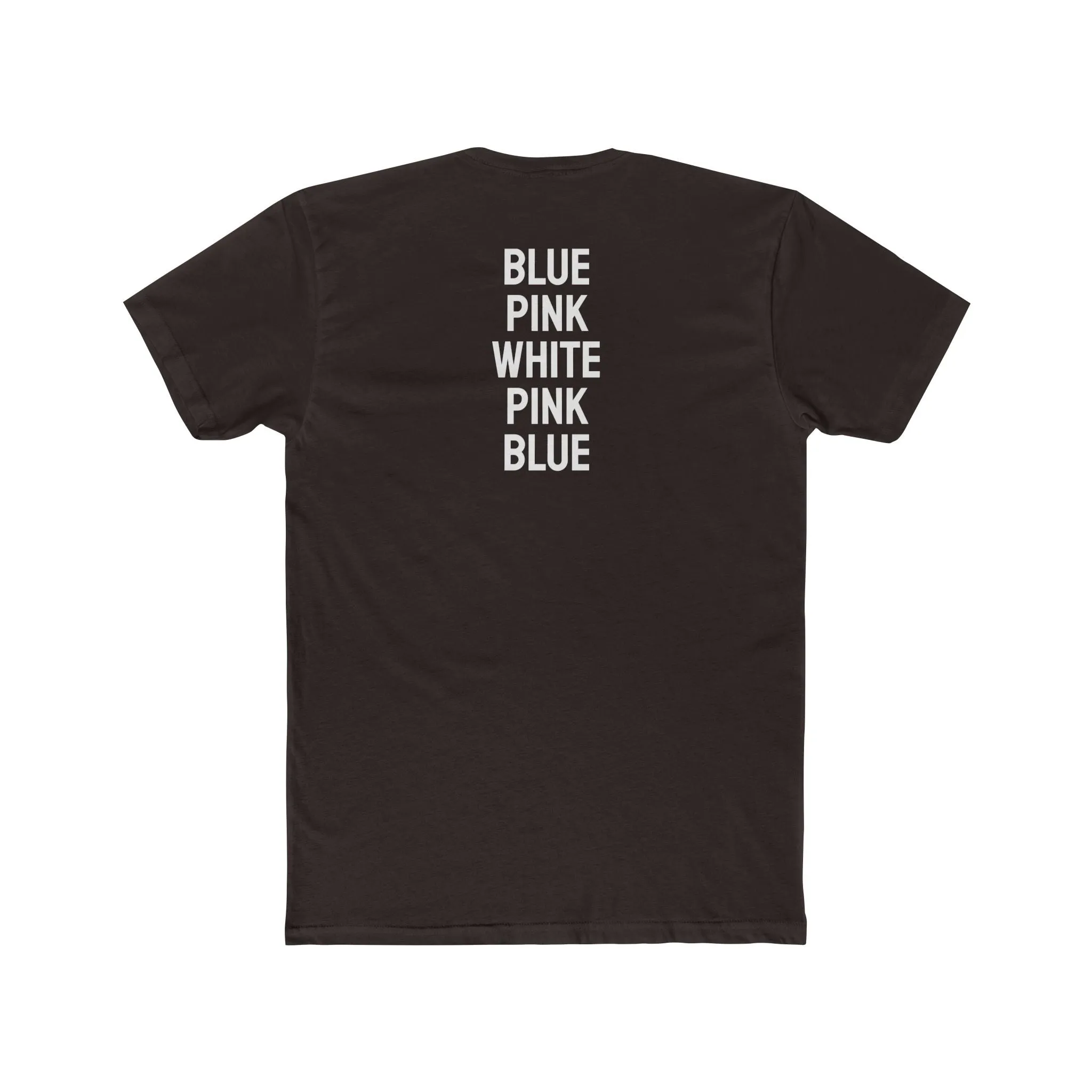 Blue Pink White Pink Blue - Covert Trans Flag Unisex Cotton Crew Tee