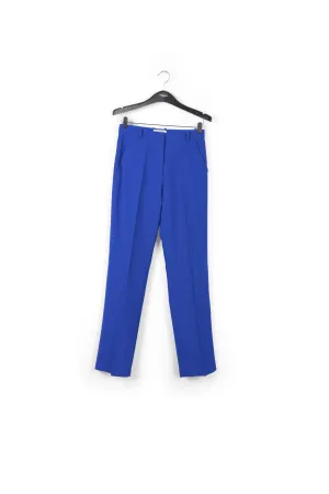 Blue tailored trousers