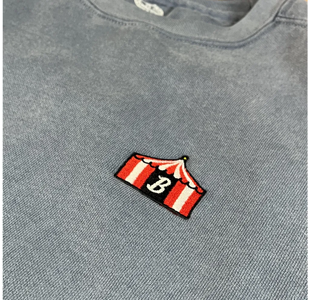 Boston Scally The Showman Crewneck Sweatshirt - Denim Blue
