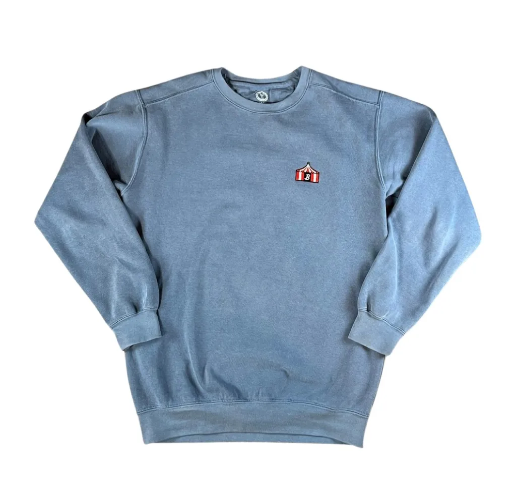 Boston Scally The Showman Crewneck Sweatshirt - Denim Blue