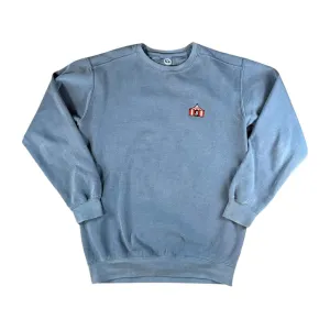 Boston Scally The Showman Crewneck Sweatshirt - Denim Blue