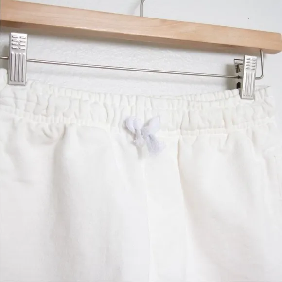 Boys Lie Pink White Cotton Elastic Waist Cherry Pie Pull On Shorts Size S NEW