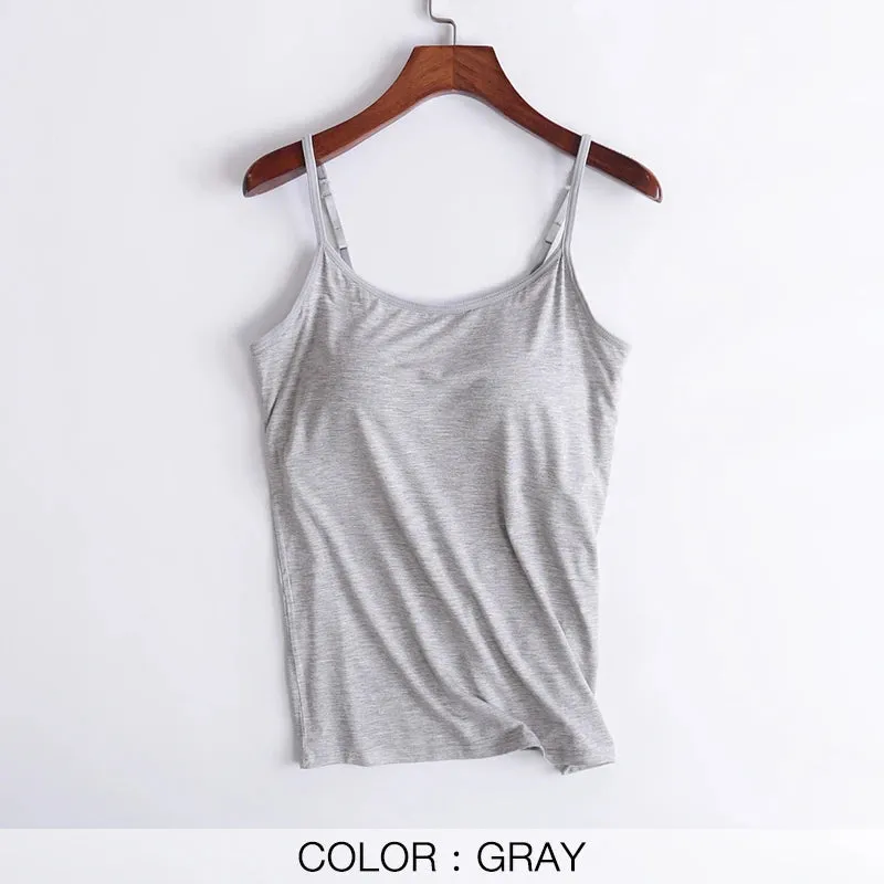 Bra Camisole For Women Push up Stretchable Tank Top Sando Singlet Vest Sleeveless Sexy Casual Korean SA1003