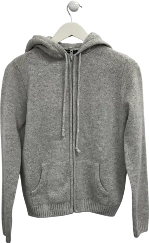 Brandy Melville Grey Alana Zip Up Hoodie One Size