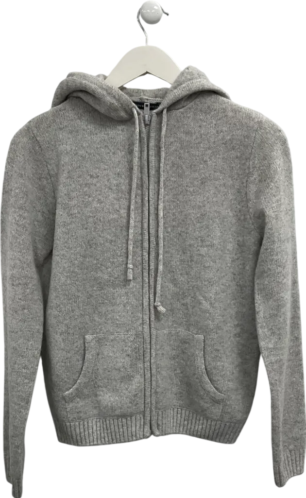 Brandy Melville Grey Alana Zip Up Hoodie One Size