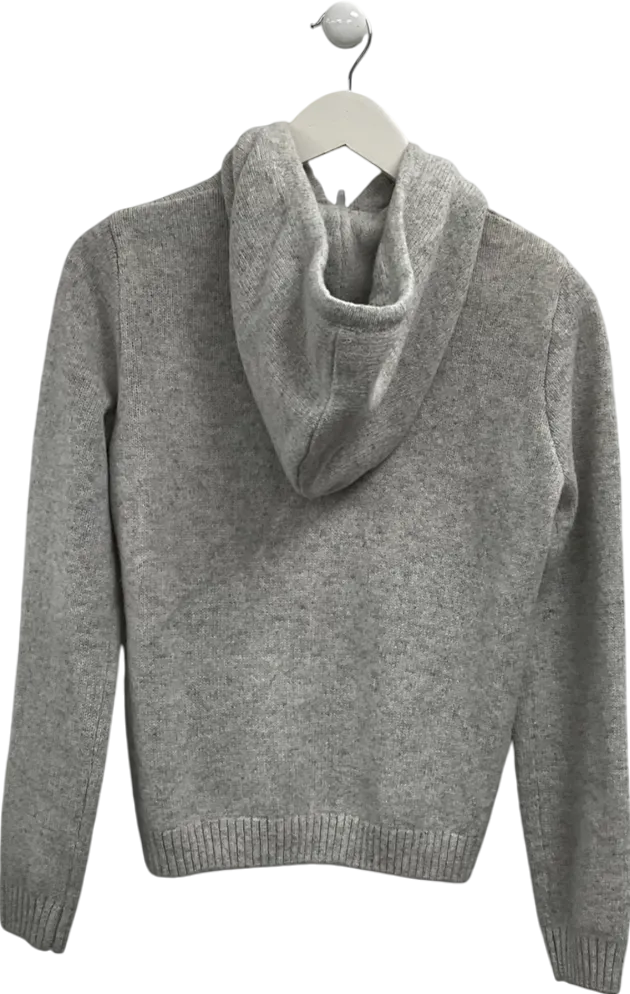 Brandy Melville Grey Alana Zip Up Hoodie One Size