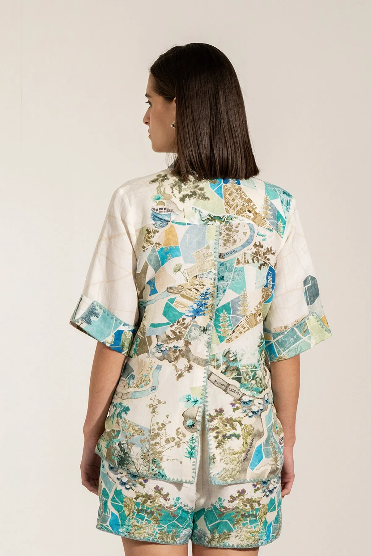 Brio button-down shirt and shorts