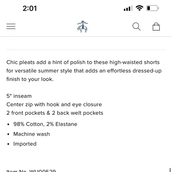Brooks Brothers High Waisted Cotton Shorts Tan
