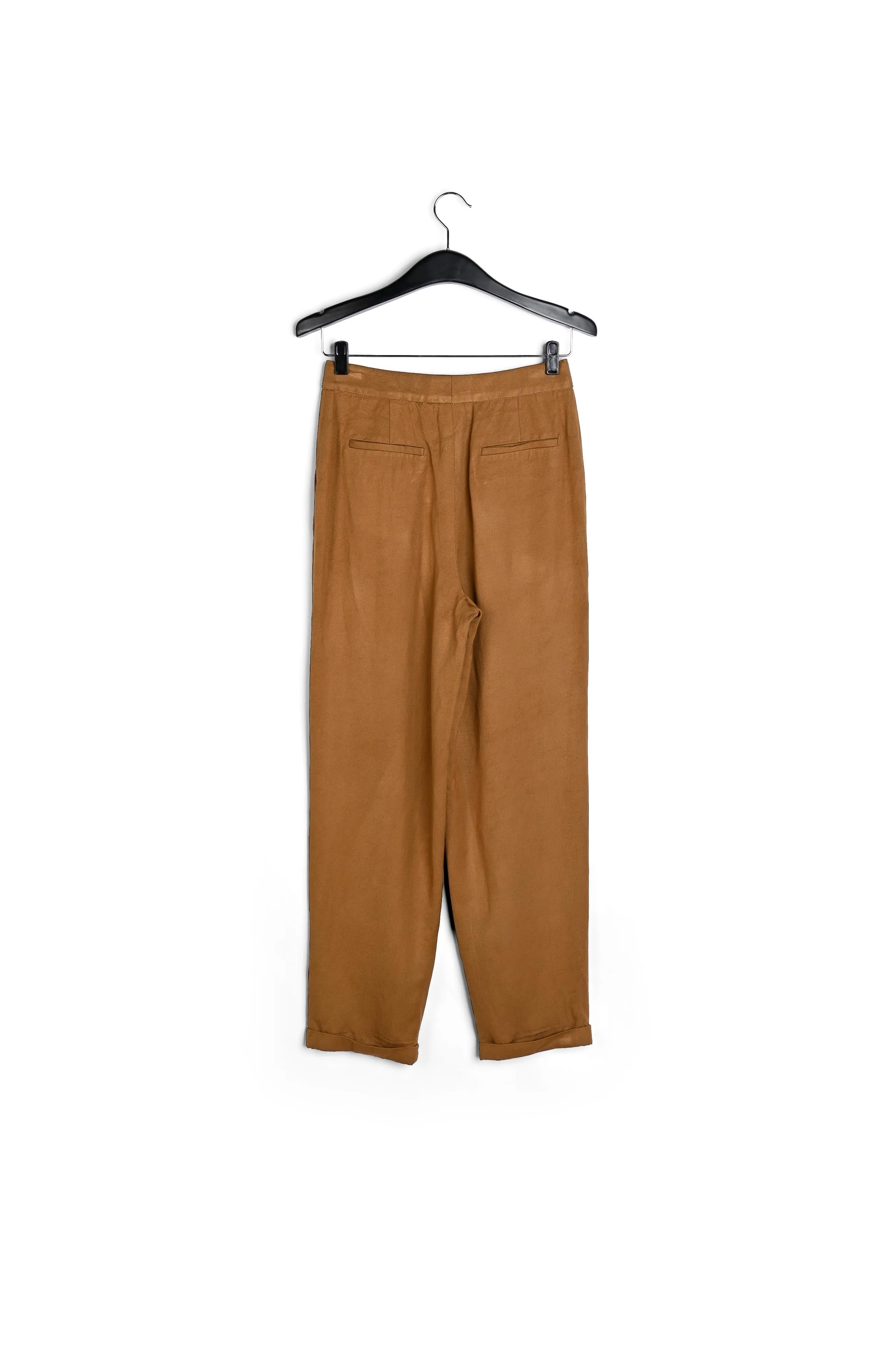 Brown tailored mid-rise pants