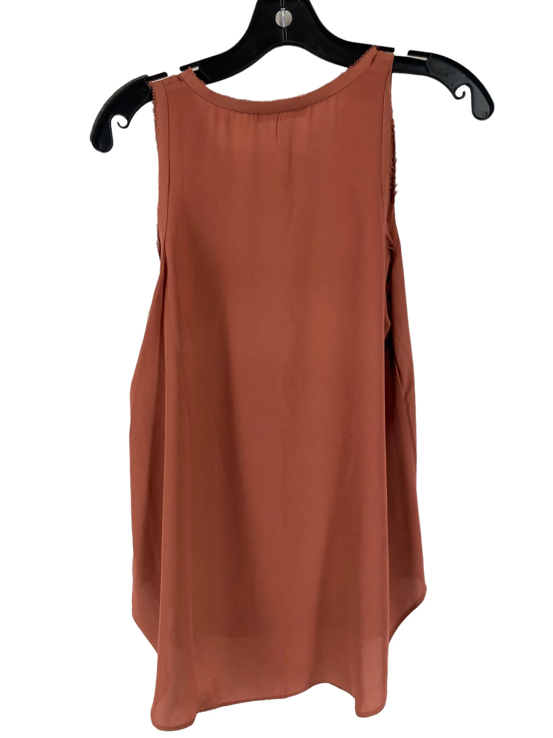 Brown Top Sleeveless Olivaceous, Size S
