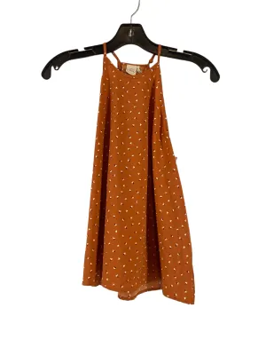 Brown Top Sleeveless Paper Crane, Size S