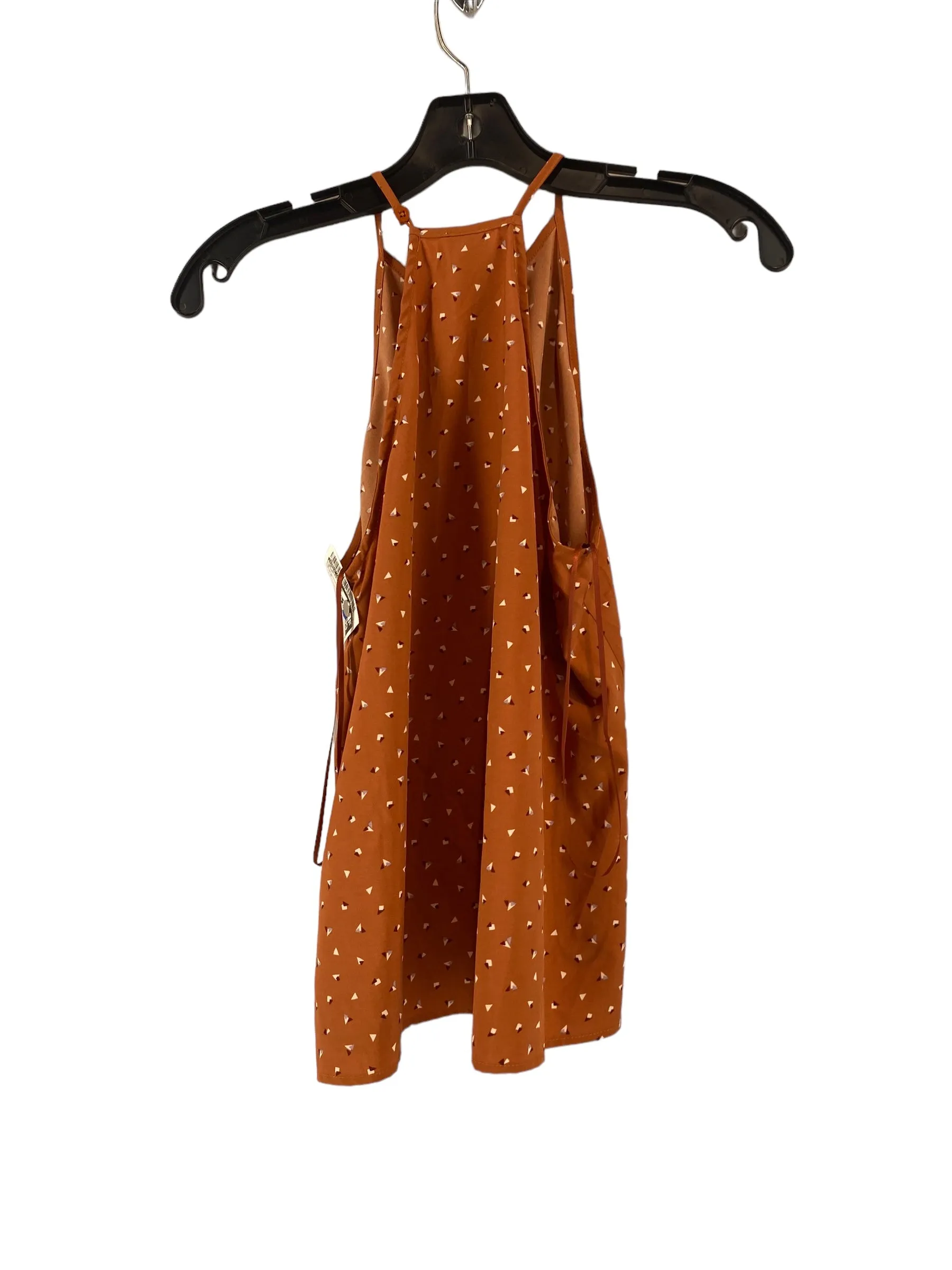 Brown Top Sleeveless Paper Crane, Size S