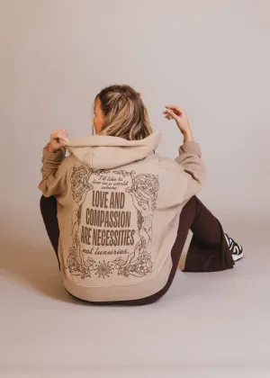 Butter Printed Zip Up Hoodie