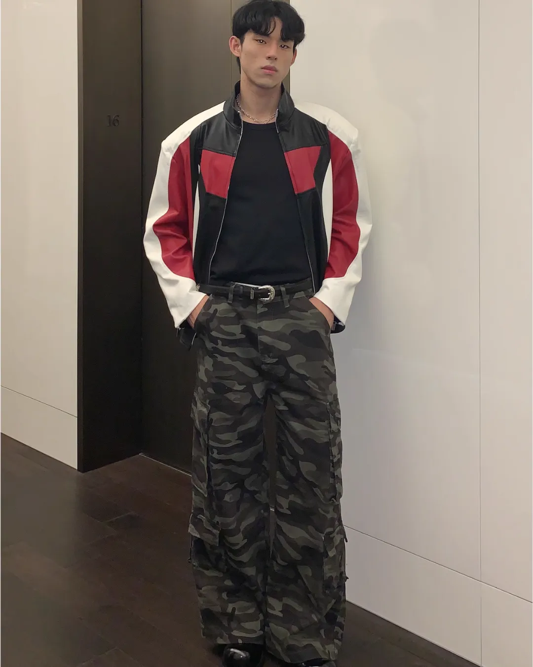 Camouflage Wide Cargo Pants CBJ0089