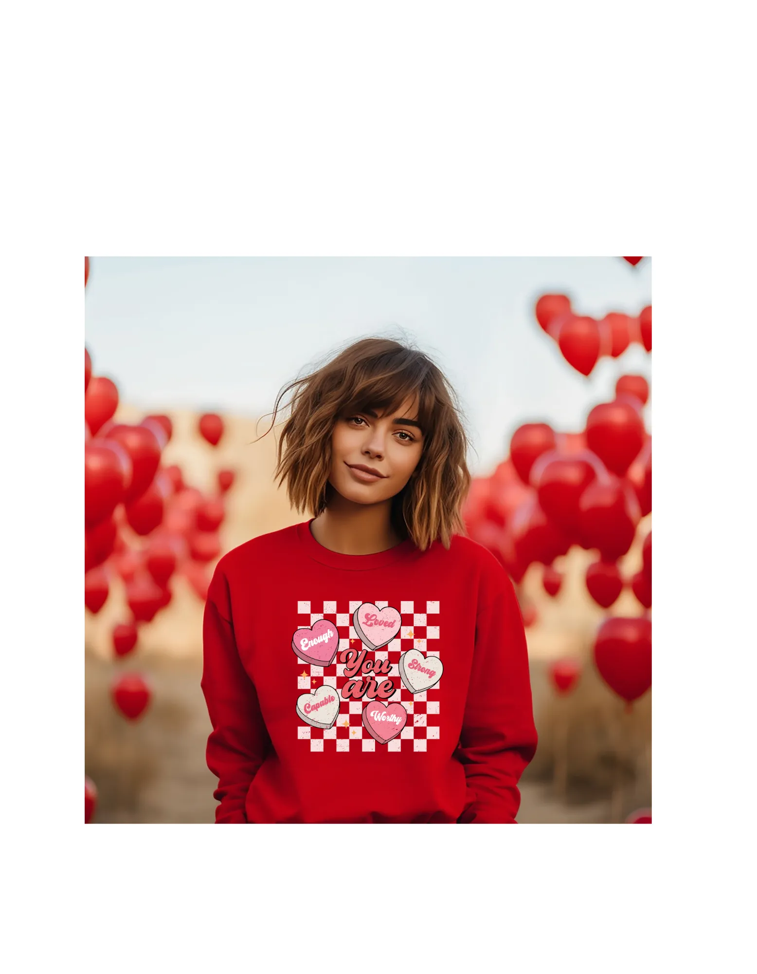 CANDY HEARTS ADULT CREWNECK PRE-ORDER