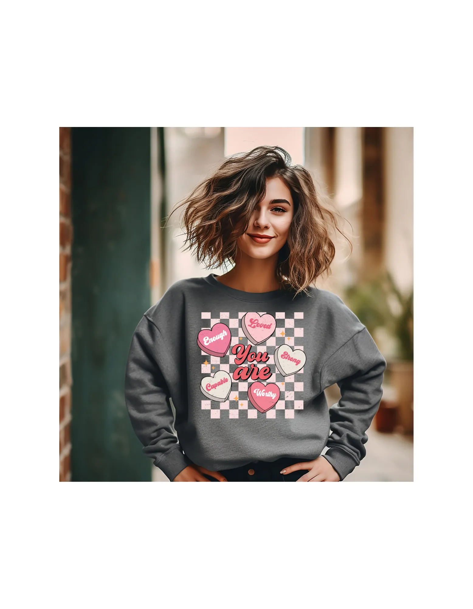 CANDY HEARTS ADULT CREWNECK PRE-ORDER