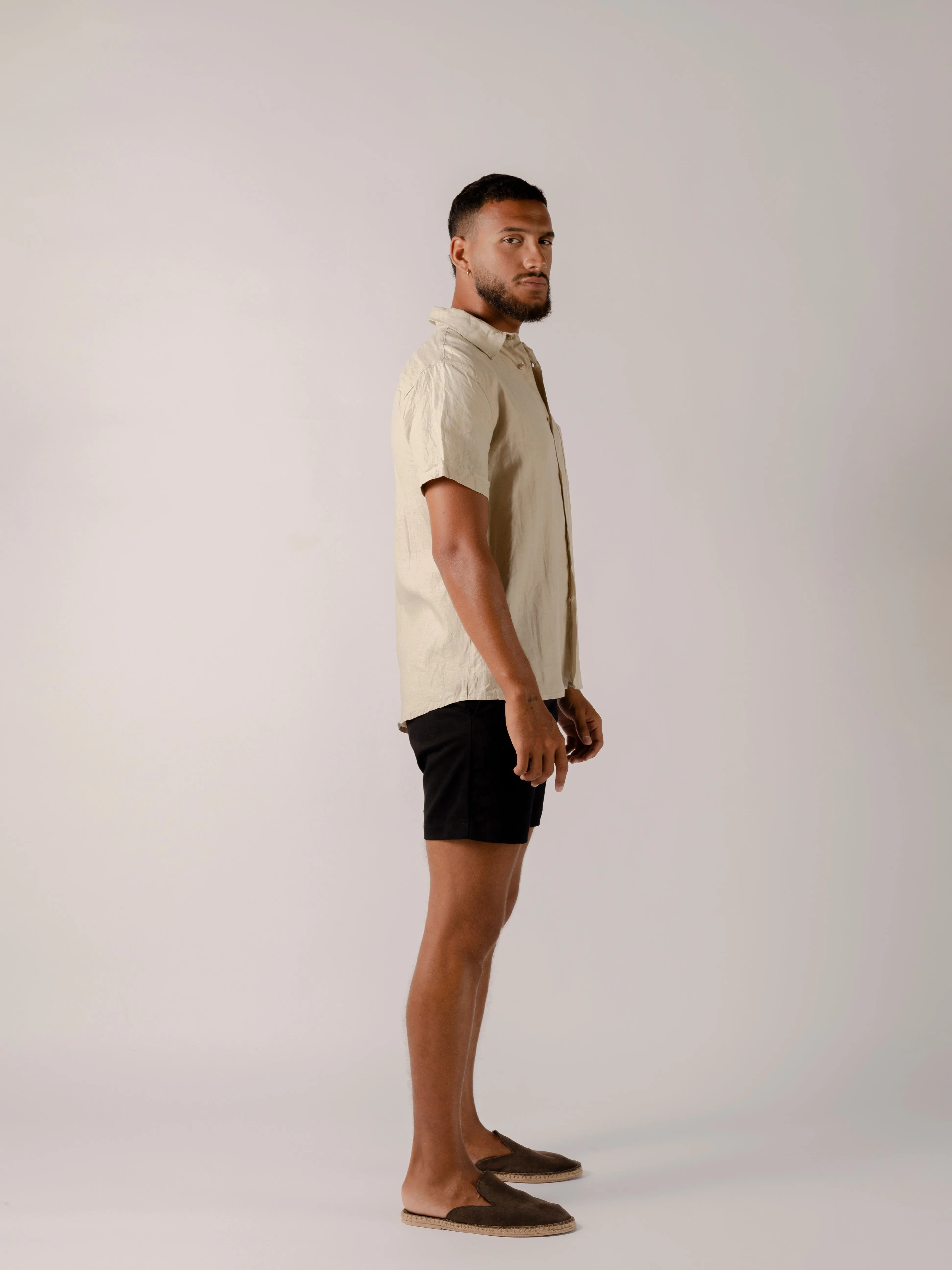 CAPRI Tailored Cotton Gabardine Shorts