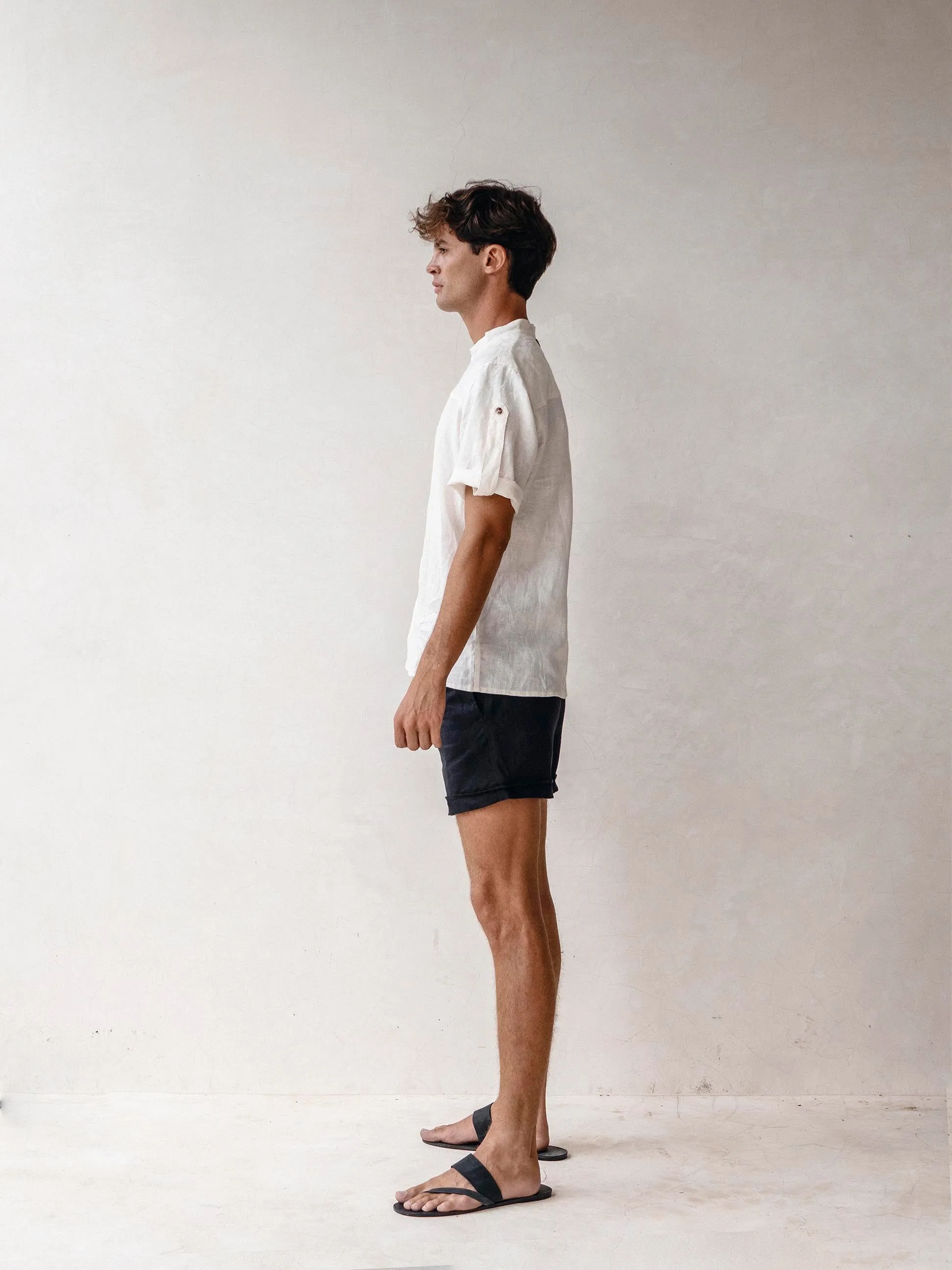 CAPRI Tailored Linen Shorts