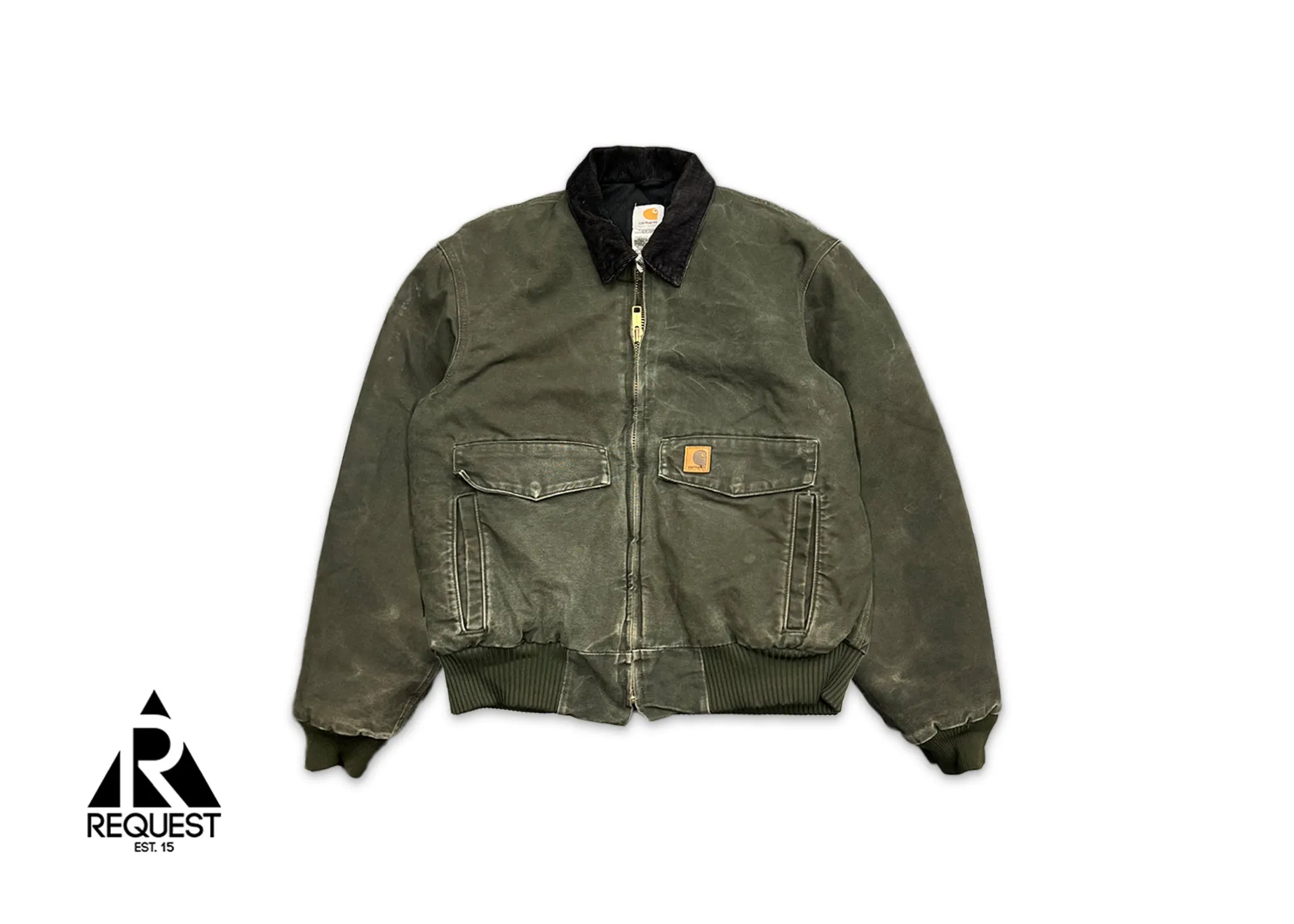 Carhartt Bomber Zip Up Jacket "Moss"