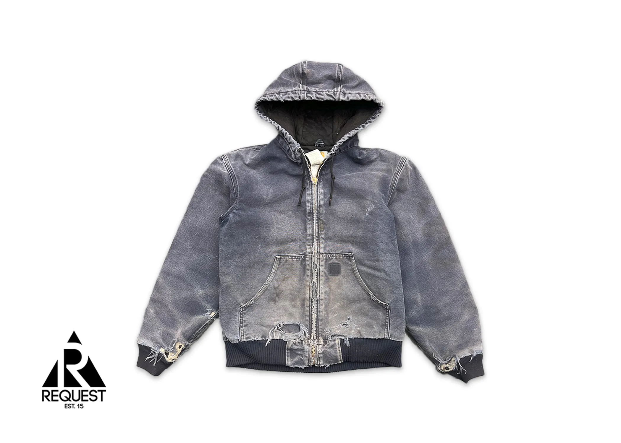 Carhartt Hooded Zip Up Jacket "Faded Blue"