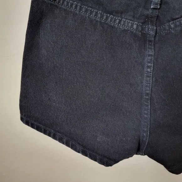Carmar Titania High Rise Black Denim Jean Chain Shorts