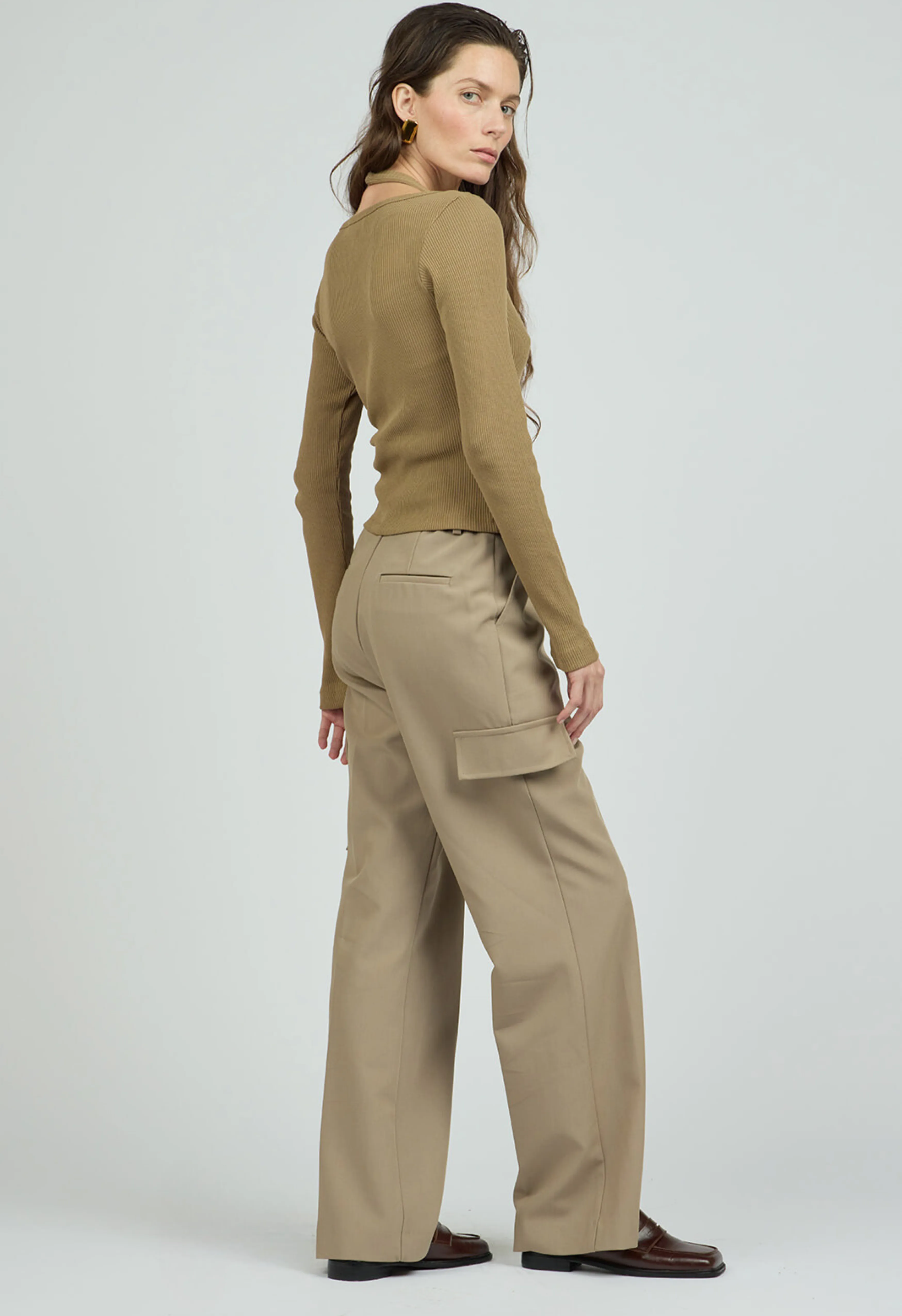 Carrington Knit Set in Almond