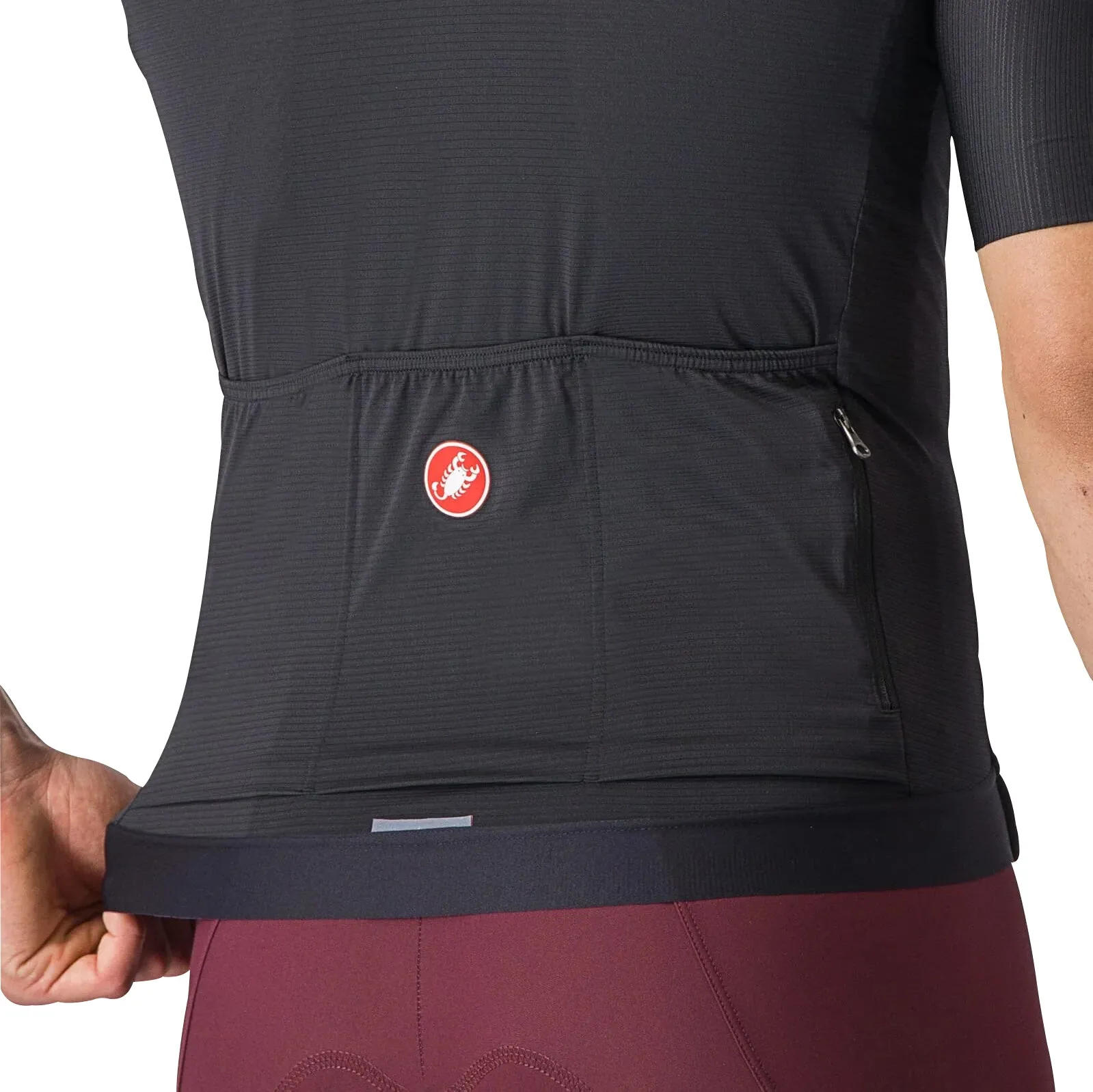 Castelli Espresso Short Sleeve Mens Cycling Jersey - Black