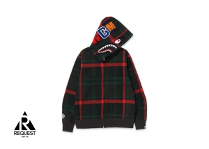 Check Shark Full Zip Hoodie SS23 "Green"