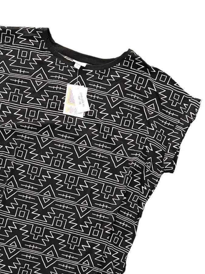Chelsea - Black White Aztec Stripe