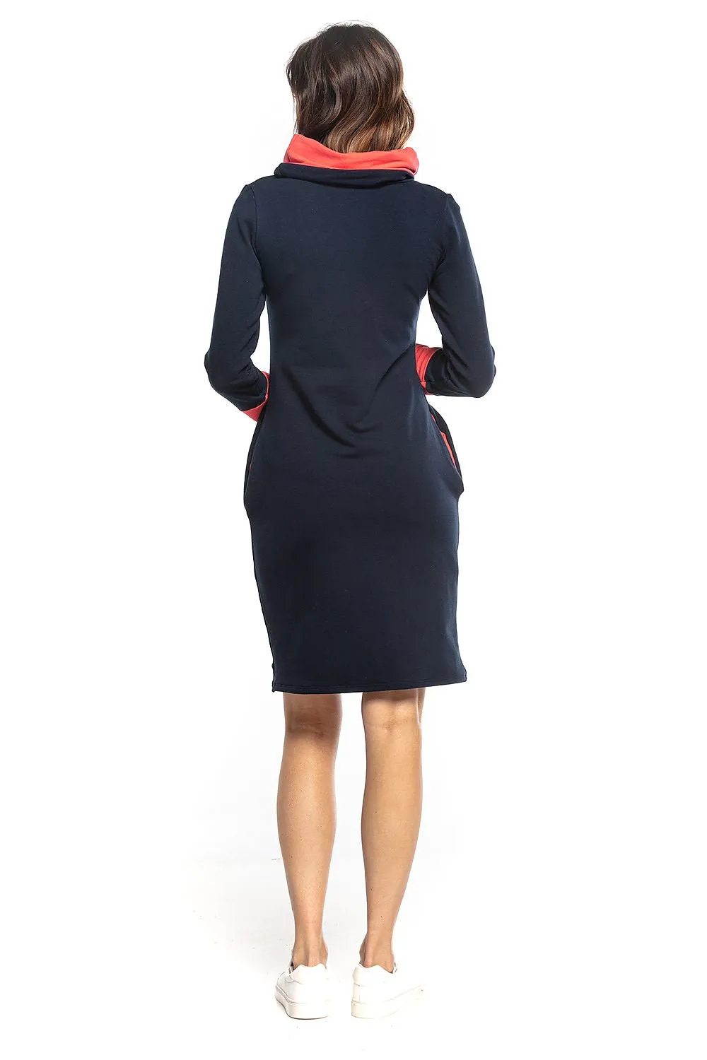 Chic Fitted Sweatshirt Knit Daydress