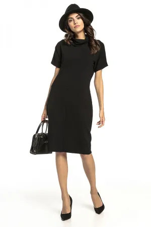 Chic Turtleneck Sweatshirt Dress