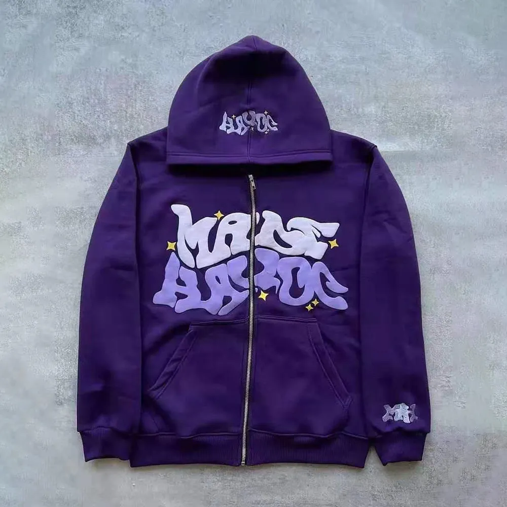 Chictango Zip Up Letters Hoodie