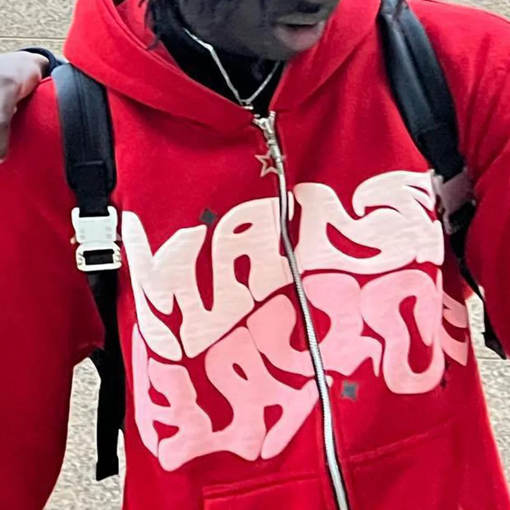 Chictango Zip Up Letters Hoodie