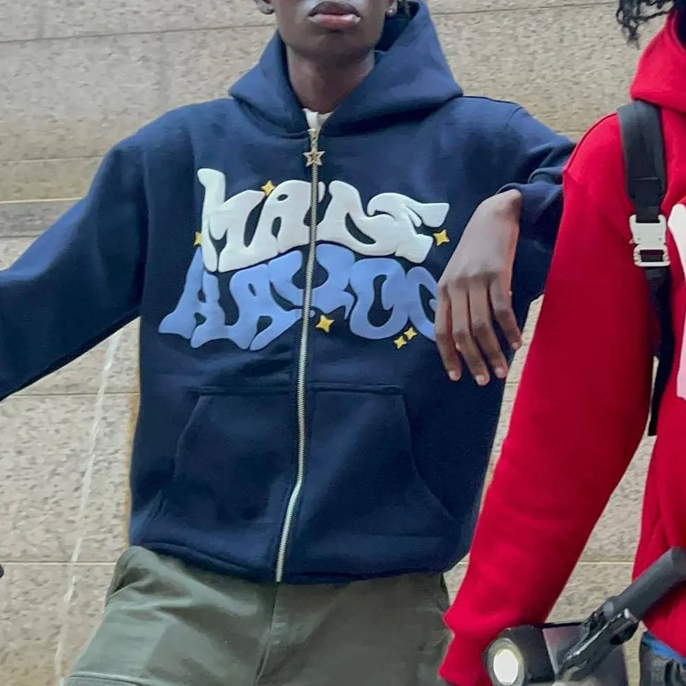 Chictango Zip Up Letters Hoodie