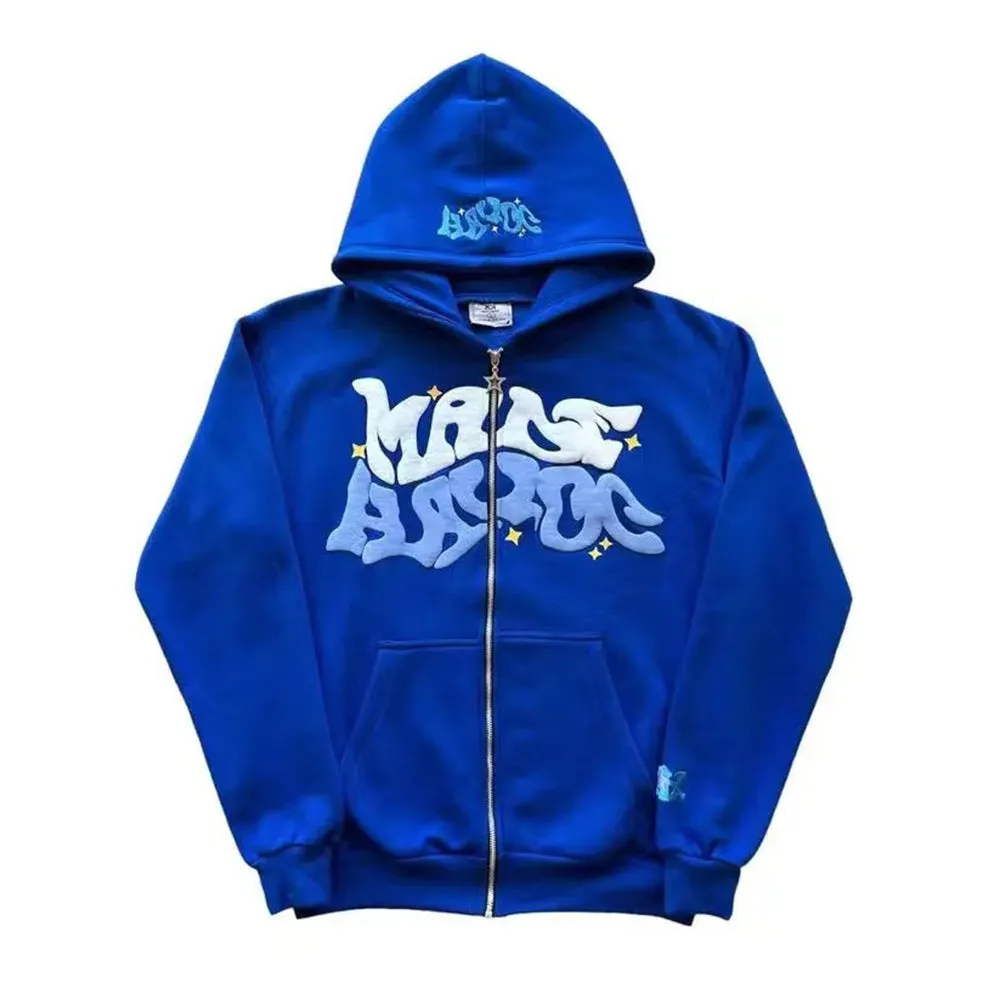 Chictango Zip Up Letters Hoodie