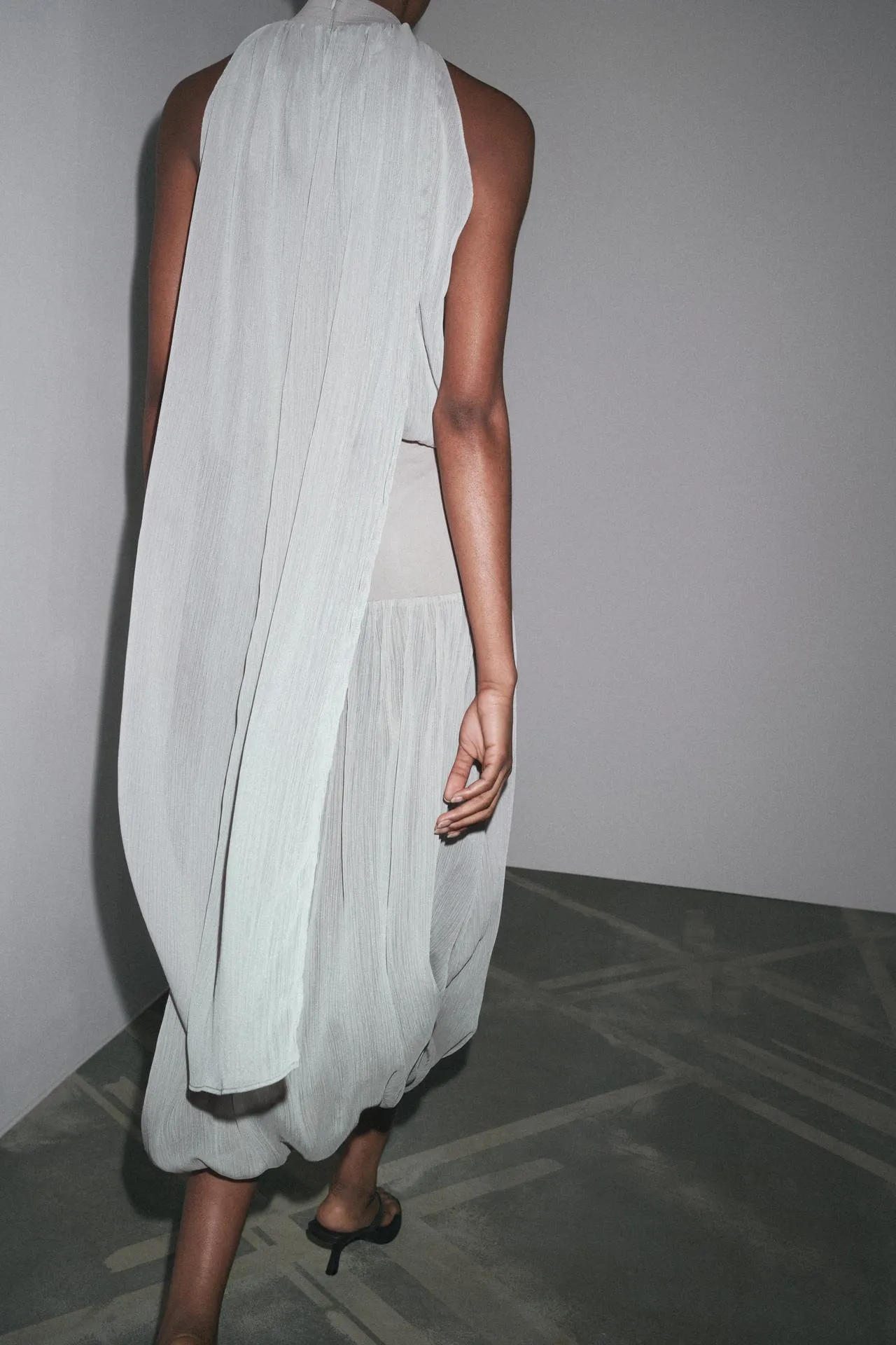 Chiffon Bodysuit with Tie