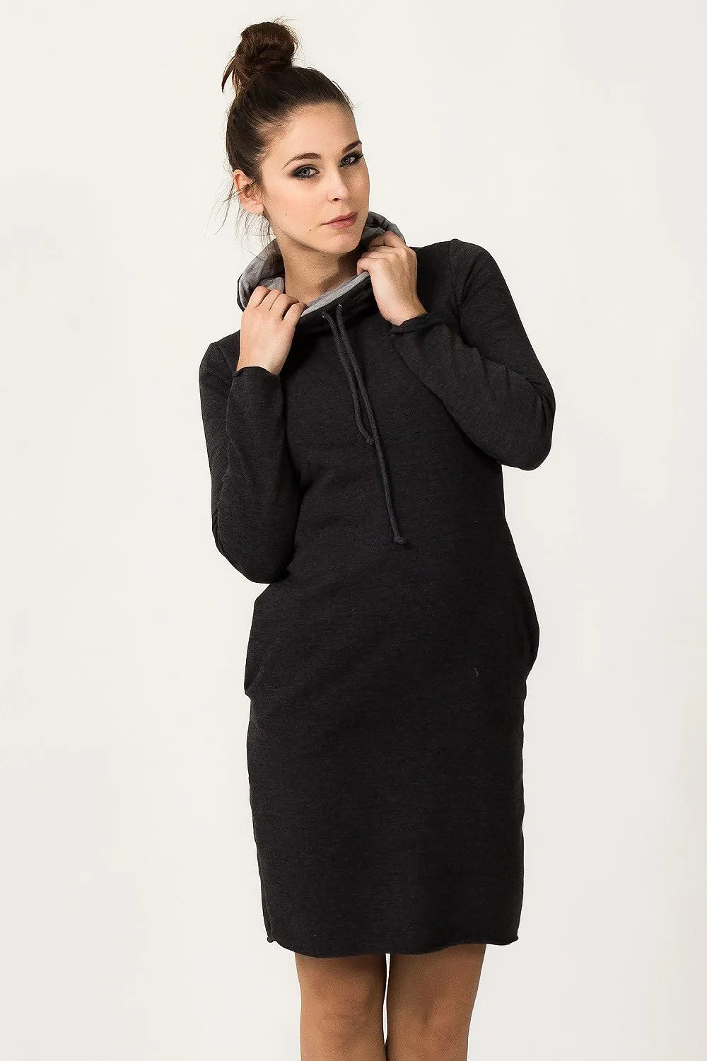 Chimney Neck Pocket Dress