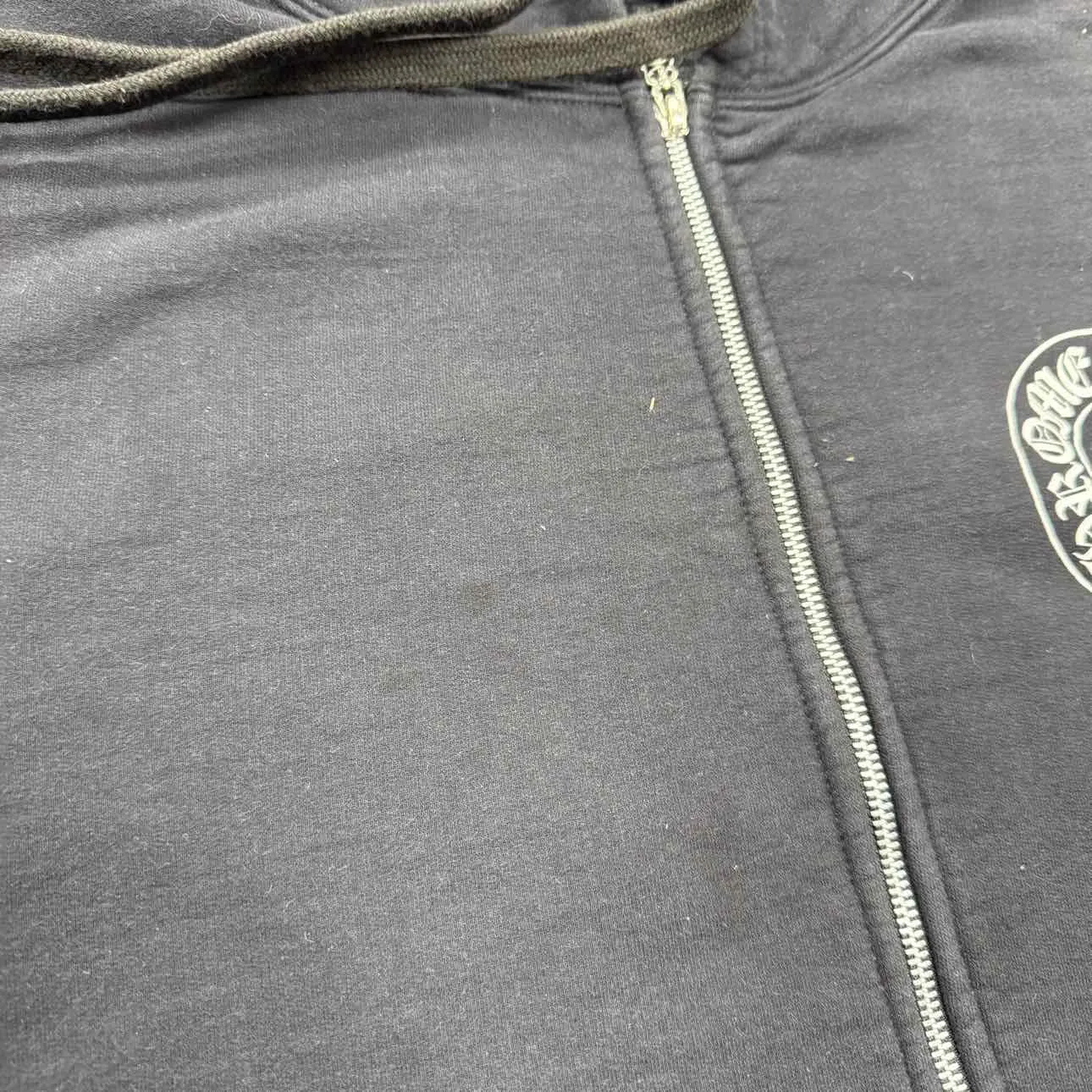 Chrome Hearts Zip Up "MALIBU" Black Used Size 2XL